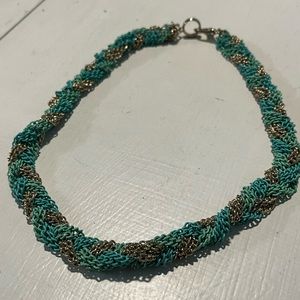 Turquoise chains necklace